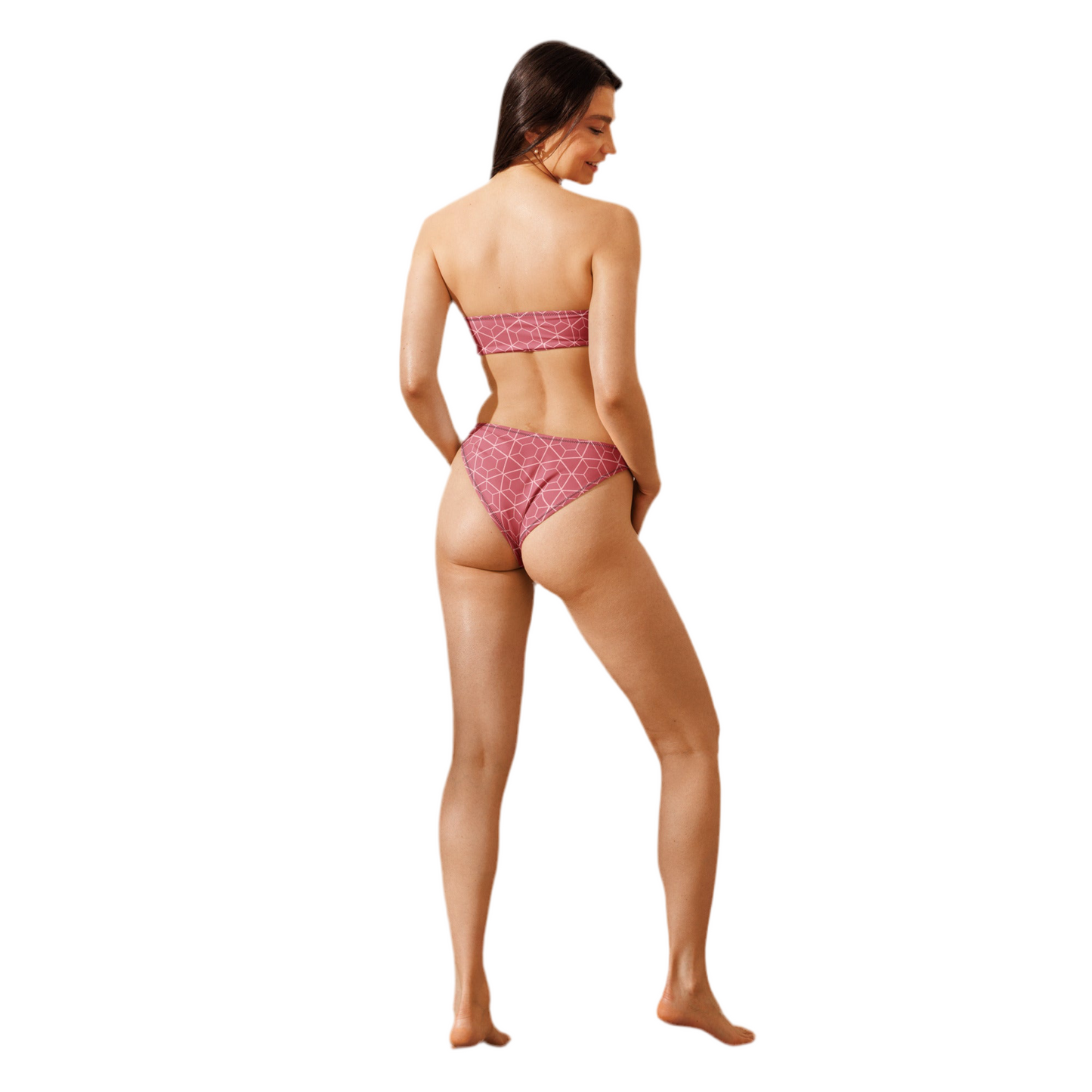 Color Recycled bandeau bikini